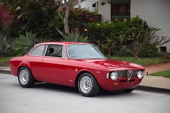Classic red Alfa Romeo Giulia GTA